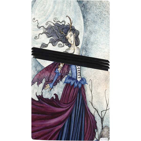 The Moon is Calling Fairy and Dragon by Amy Brown PS5 Pro Console Skin